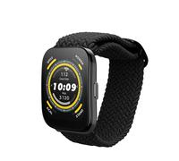 kwmobile Bracelet compatible avec 22mm Amazfit Bip 6 / Bip 5 Unity/Bip 5 / GTS 3 / Balance 2 / Helio Strap - Bracelets de rechange en nylon pour fitness tracker - noir