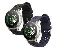 kwmobile Bracelet compatible avec Amazfit Active3 Premium bracelet - 2x bracelet de rechange en silicone pour fitness tracker