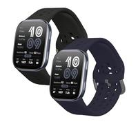 kwmobile Bracelet compatible avec Amazfit Bip 6 bracelet - 2x bracelet de rechange en silicone pour fitness tracker