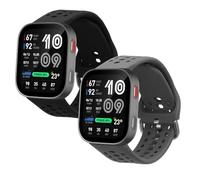 kwmobile Bracelet compatible avec Amazfit Bip Max 50mm bracelet - 2x bracelet de rechange en silicone pour fitness tracker