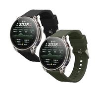 kwmobile Bracelet compatible avec Amazfit Cheetah 2 Ultra bracelet - 2x bracelet de rechange en silicone pour fitness tracker