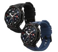kwmobile Bracelet compatible avec Amazfit T-Rex3 Pro 44mm bracelet - 2x bracelet de rechange en silicone pour fitness tracker