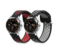 kwmobile Bracelet compatible avec Blackview X1 Smartwatch bracelet - 2x bracelet de rechange en silicone pour fitness tracker