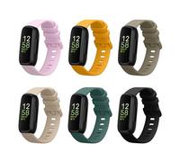 kwmobile Bracelet compatible avec Fitbit Inspire 3 / Inspire 2 / Ace 3 bracelet - Set 6x bracelet de rechange en silicone pour fitness tracker - multicolore