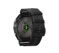 kwmobile Bracelet compatible avec Garmin 22mm Fenix 8 47mm / Tactix 8 47mm / Instinct 45mm / Epix - Bracelet pour smartwatch en nylon à séchage rapide - Facile à monter - noir
