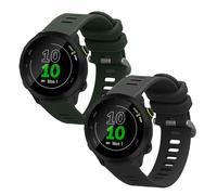 kwmobile Bracelet compatible avec Garmin Forerunner 55 / Forerunner 165/245 / 645 42mm bracelet - 2x bracelet de rechange en silicone pour fitness tracker
