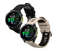 kwmobile Bracelet compatible avec Garmin Forerunner 970 / Forerunner 570 47mm / Venu 3 bracelet - 2x bracelet de rechange en silicone pour fitness tracker