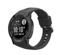kwmobile Bracelet compatible avec Garmin Instinct 2S bracelet - Bracelet de rechange pour fitness tracker en TPU - gris