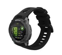kwmobile Bracelet compatible avec Garmin Instinct 3 45mm bracelet - Bracelet de rechange pour fitness tracker en TPU - noir