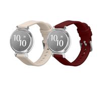 kwmobile Bracelet Compatible avec Garmin Lily 2 Bracelet - Bracelet de Rechange pour Fitness Tracker en TPU - Beige-Bordeaux