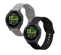 kwmobile Bracelet compatible avec Garmin Venu 3S / Venu 2S / vivoactive 4S / Forerunner 265S 255S bracelet - 2x bracelet de rechange en silicone pour fitness tracker