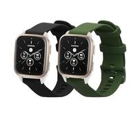 kwmobile Bracelet compatible avec Garmin Venu Sq 2 Music/Sq 2 / Vivoactive 6 / Vivoactive 5 bracelet - 2x bracelet de rechange en silicone pour fitness tracker