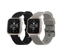 kwmobile Bracelet compatible avec Garmin Venu Sq 2 Music/Sq 2 / Vivoactive 6 / Vivoactive 5 bracelet - 2x bracelet de rechange en silicone pour fitness tracker