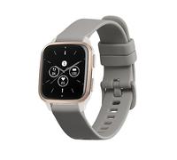 kwmobile Bracelet compatible avec Garmin Venu Sq 2 Music/Sq 2 / Vivoactive 6 / Vivoactive 5 bracelet - Bracelet de rechange pour fitness tracker en TPU - gris