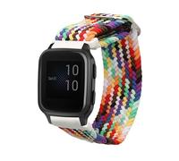kwmobile Bracelet compatible avec Garmin Venu Sq 2 Music/Sq 2 / Vivoactive 6 / Vivoactive 5 - Bracelets de rechange en nylon pour fitness tracker - multicolore