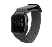 kwmobile Bracelet compatible avec Garmin Venu Sq 2 Music/Sq 2 / Vivoactive 6 / Vivoactive 5 - Bracelets de rechange en nylon pour fitness tracker - gris