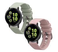 kwmobile Bracelet compatible avec Garmin vivoactive 5 / active 5 bracelet - 2x bracelet de rechange en silicone pour fitness tracker