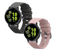 kwmobile Bracelet compatible avec Garmin vivoactive 5 / active 5 bracelet - 2x bracelet de rechange en silicone pour fitness tracker