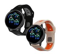 kwmobile Bracelet compatible avec Garmin vivoactive 6 / vivomove Trend/Forerunner 55 bracelet - 2x bracelet de rechange en silicone pour fitness tracker