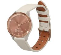 kwmobile Bracelet Compatible avec Garmin vivoactive 6 / vivomove Trend/Forerunner 55 - Bracelet de Rechange en Cuir Véritable pour Fitness Tracker