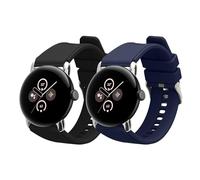 kwmobile Bracelet compatible avec Google Pixel Watch 3 41mm / 2/1 bracelet - 2x bracelet de rechange en silicone pour fitness tracker