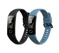 kwmobile Bracelet Compatible avec Honor Band 5 / Band 4 Bracelet - 2X Bracelet de Rechange en Silicone pour Fitness Tracker