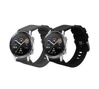 kwmobile Bracelet compatible avec HONOR Magic Watch 2 46mm bracelet - 2x bracelet de rechange en silicone pour fitness tracker