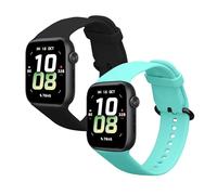 kwmobile Bracelet compatible avec HONOR Watch 5 (STL-L19) bracelet - 2x bracelet de rechange en silicone pour fitness tracker