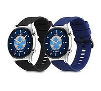 kwmobile Bracelet Compatible avec Honor Watch GS 3 Bracelet - 2X Bracelet de Rechange en Silicone pour Fitness Tracker