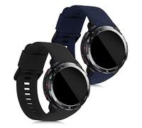 kwmobile Bracelet compatible avec HONOR Watch GS Pro bracelet - 2x bracelet de rechange en silicone pour fitness tracker