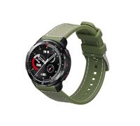 kwmobile Bracelet Compatible avec HONOR Watch GS Pro Bracelet - Bracelet de Rechange pour Fitness Tracker en Silicone et Nylon - vert foncé