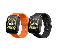 kwmobile Bracelet compatible avec Huami 22mm Amazfit Bip 6 / Bip 5 Unity/Bip 5 / GTS 3 / Balance 2 / Helio Strap bracelet - 2x bracelet de rechange en silicone pour fitness tracker