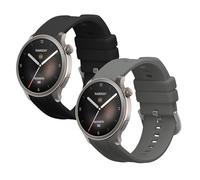 kwmobile Bracelet compatible avec Huami Amazfit Balance A2286 bracelet - 2x bracelet de rechange en silicone pour fitness tracker
