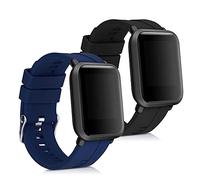 kwmobile Bracelet compatible avec Huami Amazfit Bip/Bip Lite bracelet - 2x bracelet de rechange en silicone pour fitness tracker