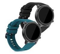 kwmobile Bracelet compatible avec Huami Amazfit GTR (42mm) bracelet - 2x bracelet de rechange en silicone pour fitness tracker