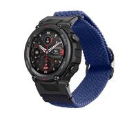 kwmobile Bracelet compatible avec Huami Amazfit T-Rex/T-Rex Pro - Bracelets de rechange en nylon pour fitness tracker - bleu