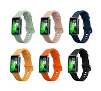 kwmobile Bracelet compatible avec Huawei Band 10/9 / 8 bracelet - Set 6x bracelet de rechange en silicone pour fitness tracker - multicolore