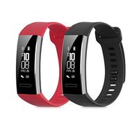 kwmobile Bracelet compatible avec Huawei Band 2 / Band 2 Pro bracelet - 2x bracelet de rechange en silicone pour fitness tracker