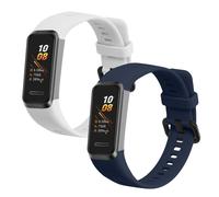 kwmobile Bracelet compatible avec Huawei Band 4 bracelet - 2x bracelet de rechange en silicone pour fitness tracker
