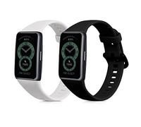 kwmobile Bracelet compatible avec Huawei Band 6 & 6 Pro/Honor Band 7 & 6 bracelet - 2x bracelet de rechange en silicone pour fitness tracker