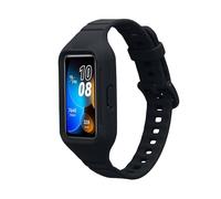 kwmobile Bracelet compatible avec Huawei Band 9 / Band 8 7 6 Pro/Honor Band 7 6 - Bracelet de rechange en silicone pour fitness tracker - noir