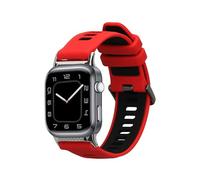 kwmobile Bracelet compatible avec Huawei Watch D2 bracelet - Bracelet de rechange pour fitness tracker en TPU - rouge-noir