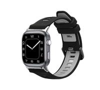 kwmobile Bracelet compatible avec Huawei Watch D2 bracelet - Bracelet de rechange pour fitness tracker en TPU - noir-gris