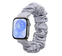 kwmobile Bracelet compatible avec Huawei Watch Fit 3 / Fit 4 - Bracelet de rechange design chouchou pour fitness tracker - bleu-gris