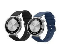 kwmobile Bracelet compatible avec Huawei Watch GT5 41mm / GT5 Pro 42mm / Watch GT4 41mm bracelet - 2x bracelet de rechange en silicone pour fitness tracker
