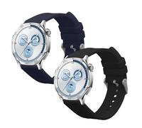 kwmobile Bracelet compatible avec Huawei Watch GT5 46mm / GT5 Pro 46mm bracelet - 2x bracelet de rechange en silicone pour fitness tracker