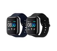 kwmobile Bracelet compatible avec iTOUCH Air 3 bracelet - 2x bracelet de rechange en silicone pour fitness tracker