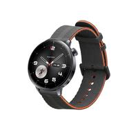 kwmobile Bracelet compatible avec OnePlus Watch 3/2 / 2R / Oppo Watch X2 bracelet - Bracelet de rechange pour fitness tracker en TPU - noir-orange