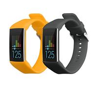 kwmobile Bracelet Compatible avec Polar A360 / A370 Bracelet - 2X Bracelet de Rechange en Silicone pour Fitness Tracker