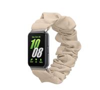 kwmobile Bracelet compatible avec Samsung Galaxy Fit 3 - Bracelet de rechange design chouchou pour fitness tracker - crème